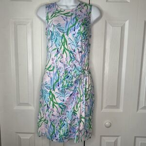 Lilly Pulitzer Bryson Dress Size XS In‎ Multi Seacret Escape Blue Purple